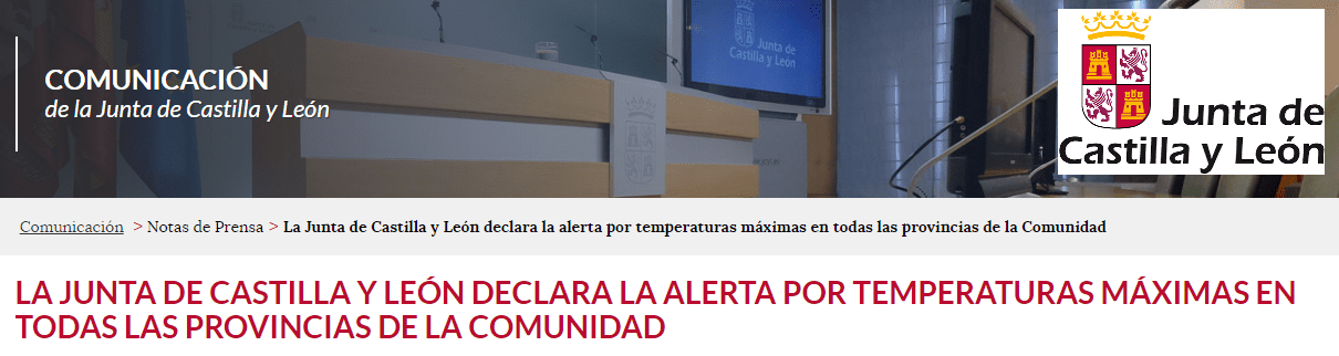 Alerta altas temperaturas